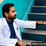 Home 22 퇴행성 관절염 치료를 위한 병원 - **Prompt:** A cinematic shot depicting the daily struggle of a worried Pakistani man, approximately ...