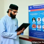 Home 20 건강검진 프로그램 비교 - A modern health screening clinic in Pakistan, showcasing a diverse group of patients including men, ...