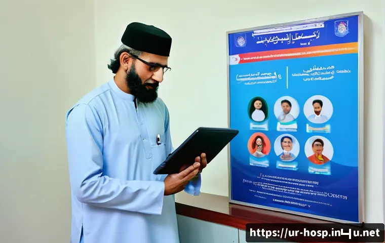 건강검진 프로그램 비교 - A modern health screening clinic in Pakistan, showcasing a diverse group of patients including men, ...